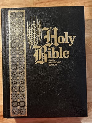 Thomas Nelson 1971 Holy Bible Family Reference Edition Leather Gilt Oversize KJV-image