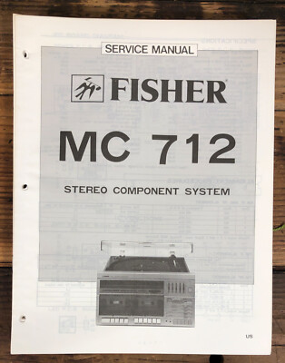 Fisher MC-712 Stereo  Service Manual *Original*-image