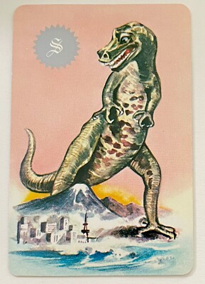 AN84 Swap Playing Cards 1 Japanese Nintendo Anime Godzilla Monster 60’s-image