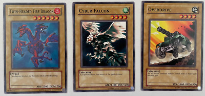 Yu-Gi-Oh Pharaohs Servant PSV Twin-Headed Fire Dragon, Cyber Falcon, Overdrive-image