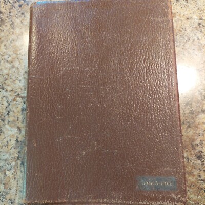 1982 KIRKBRIDE Thompson NIV Chain Reference Bible Brown Bonded Leather-image