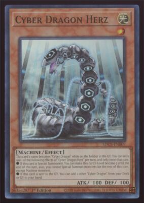 Yugioh Cyber Dragon Herz #SDCS-EN009 1st Edition Super Rare-image