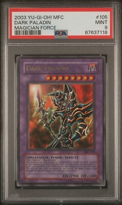 2003 YU-GI-OH! MFC-MAGICIAN'S FORCE 105 DARK PALADIN PSA 9-image