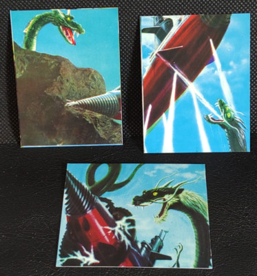 Manda Godzilla Card TOHO Tokusatsu Retro Japanese Vintage-image