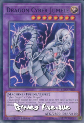 Yu-Gi-Oh! Dragon Cyber Twin LEDD-FRB26 VF/COMMUNE-image