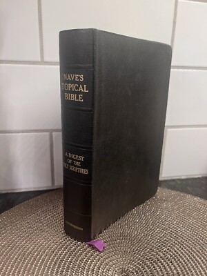 1962 Vintage Nave’s Topical Bible - A Digest Of Holy Scriptures-image