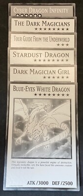 1 of 6 Black and White Oversized Promo - Yugioh TCG - (Choose One) LP/NM-image