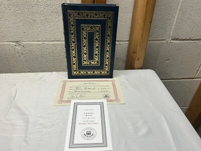 EASTON PRESS Signed First Edition~TALKING BACK~Mitchell~Leather-image