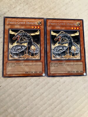 2 photo-cyber dragon rare unlimited yu-gi-oh gaming cards cscan-image