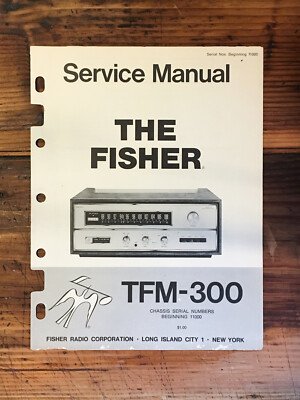 Fisher TFM-300 Tuner Service Manual *Original*-image