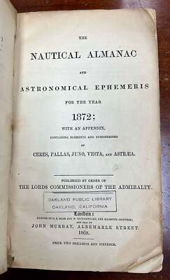 Maritime Manual / NAUTICAL ALMANAC And ASTRONOMICAL EPHEMERIS For The YEAR 1st-image