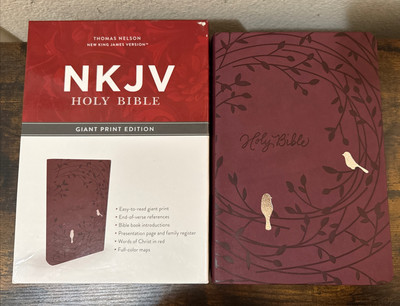 Nelson NKJV Holy Bible Giant Print Edition Words Of Christ In Red With Read 1982-image
