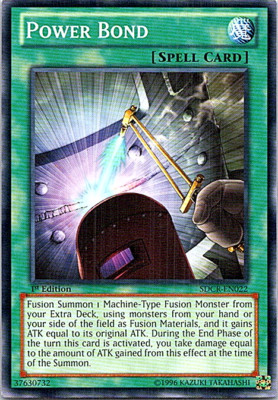 Power Bond SDCR-EN022 Yu-Gi-Oh! Light Play 1st Edition-image