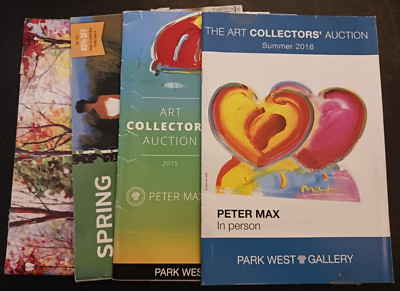 lot 4 PARK WEST art gallery catalogs PETER MAX more 2015 2016-image