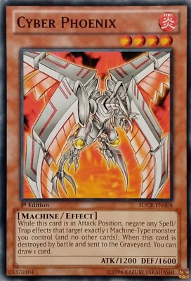 SDCR-EN008 CYBER PHOENIX COMMON MIXED ED YuGiOh CARD-image