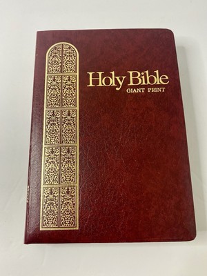 Holy Bible KJV Giant Print Reference Concordance Red Letter Nelson 883BG 1976-image