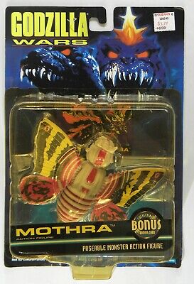 1995 Trendmasters Godzilla Wars Mothra Figure rare trading card-image