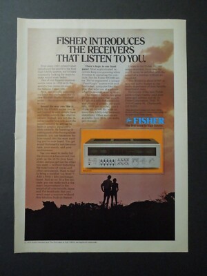 1979 FISHER RS2010 Stereo Receiver Magazine Ad - First Name in High Fidelity-image
