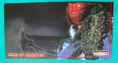 No.61 Godzilla Card  King of MONSTER TOHO Movie AMADA japanese F/S-image