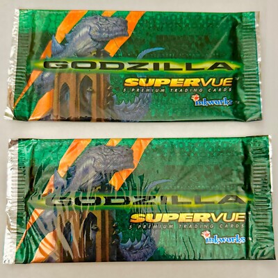 Vintage 1998 GODZILLA Supervue Premium Trading Cards Inkworks, Factory Sealed-image