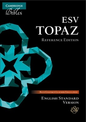 ESV Topaz Reference Edition, Dark Blue Goatskin Leather, ES676:X (Leather Bound)-image