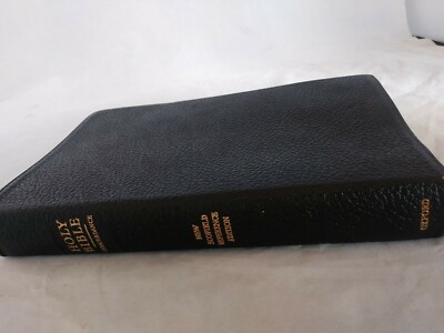 Oxford 1967 KJV New Scofield Reference Bible Genuine Cowhide Leather Lined -image