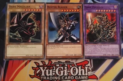 Yugioh Dark Magician Arcana & Buster Blader & Dark Paladin 1st Ed Speed Duel Set-image