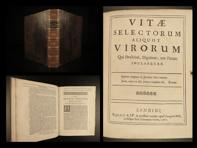 1681 Puritan William Bates Lives Pico Mirandola Erasmus Bembo Savonarola Camden -image