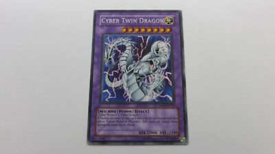 CYBER TWIN DRAGON FUSION UNLIMITED EDITION DP04-EN011 RARE YUGIOH  NM / UNPLAYED-image