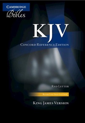 KJV Concord Reference Bible, Black Calf Split Leather, KJ564:XR (English) Leathe-image