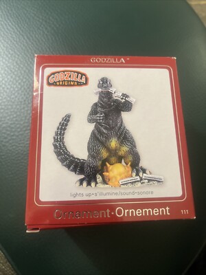 Carlton Cards Heirloom: Godzilla Origins Ornament (Light & Sound 111) c2009 NOS-image