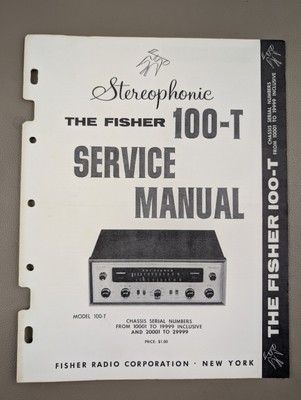 The Fisher Stereophonic 100-T Service Manual D-1178-image