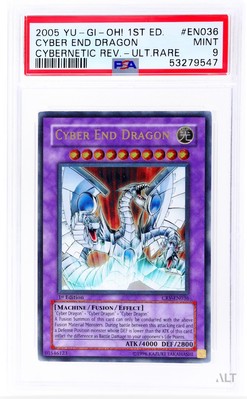 2005 Yu-Gi-Oh! Cybernetic Revolution Cyber End Dragon #CRV-EN036 1st Ed PSA 9-image