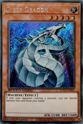 SGX1-ENG01 CYBER DRAGON SECRET RARE 1ST EDITION YuGiOh CARD-image