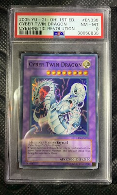 Cyber Twin Dragon 1st Edition PSA 8-image