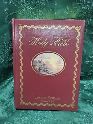 Holy Bible Thomas Kinkade Family Reference Edition 1985 NKJV Padded Hardcover-image