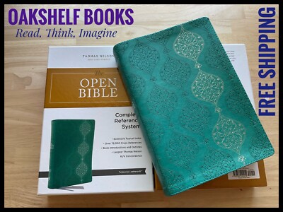 KJV The Open Bible 2019 Green Leather- Soft-image
