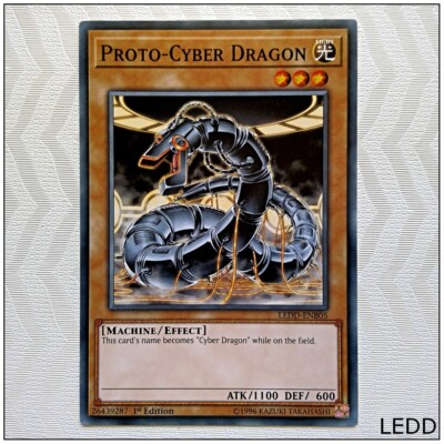 Proto-Cyber Dragon - LEDD-ENB05 - Common 1st Edition Yugioh-image