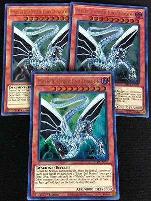 YUGIOH MALEFIC CYBER END DRAGON GFP2-EN101 1ST ULTRA X3-image