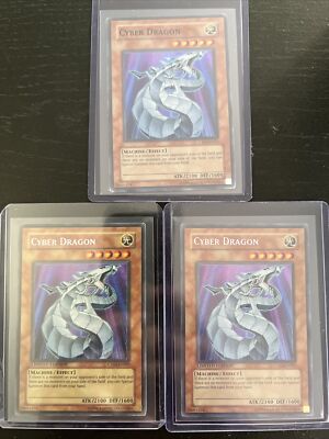 Yugioh Cyber Dragon 2006 Collector's Tins CT03-EN002 & CRV-EN015 Play set NM-LP-image
