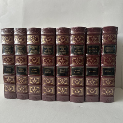 Thomas Jefferson and His Time Dumas Malone +Writings EASTON PRESS 8 Vol Sealed-image
