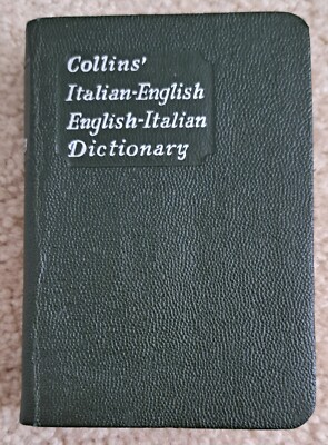 Vintage Collins' Italian-English & English-Italian Pocket Dictionary - 1963-image