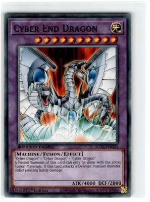 2020 Yu-Gi-Oh! Speed Duel Cyber End Dragon Common SGX1-ENG21 Moderately Played-image