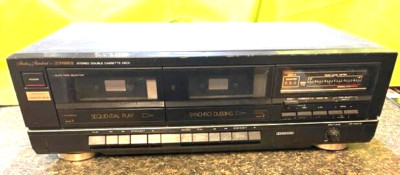 Fisher Cr-W911A Stereo Double Cassette Deck Dual Cassette Deck Sequential Play-image