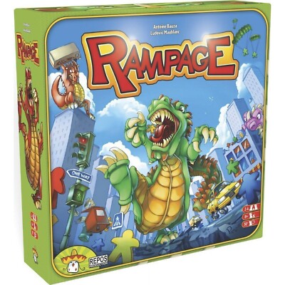 Rampage Terror in Meeple City Board Game Repos Production NEW - Sealed-image