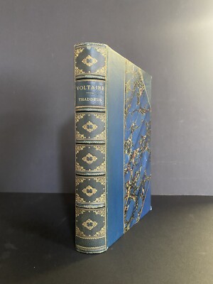 Voltaire Genius of Mockery Victor Thaddeus 1928 Leather-image