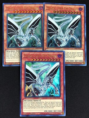 YUGIOH MALEFIC CYBER END DRAGON GFP2-EN101 1ST ULTRA X3-image