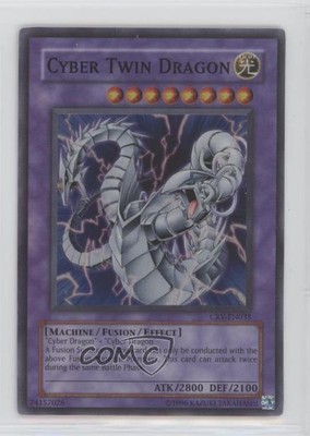 SR - Cyber Twin Dragon Unlimited YuGiOh netic Revolution #CRV-EN035 2005 1u6-image