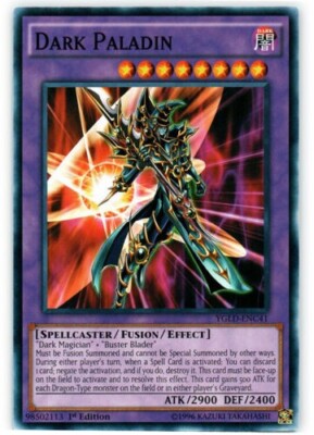 *** DARK PALADIN *** 1ST EDITION ALTERNATE ART MINT CONDITION YGLD-ENC41 YUGIOH!-image