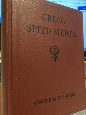 John Robert ~ Gregg Speed Studies ~ Anniversary Edition HC Leather Spine ~ 1929-image